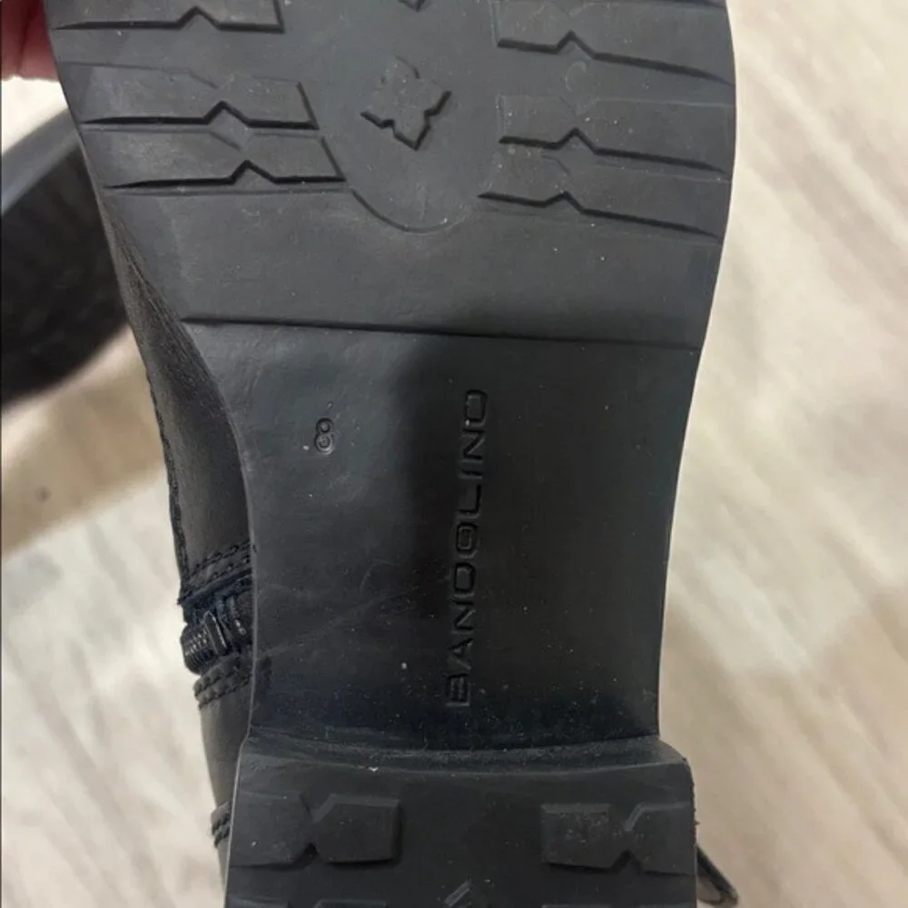 Bandolino Black Leather Women's Boots size 8